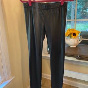 Stretch faux leather leggings